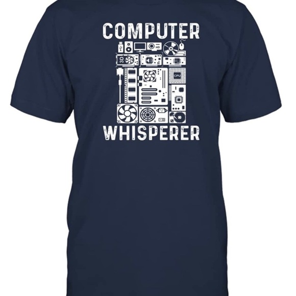 𝅺GILDAN Soft-style “Computer Whisperer” T-shirt - Picture 1 of 7